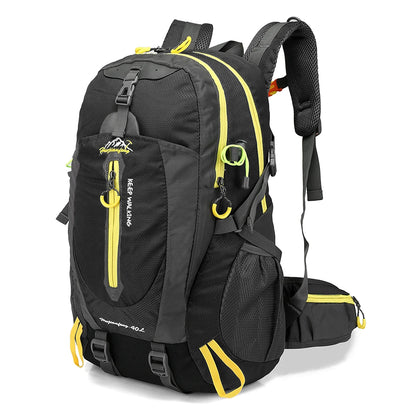 40L Water-Resistant Travel Backpack — Camping, Hiking, Trekking & Climbing Daypack with Laptop Compartment for Men & Women