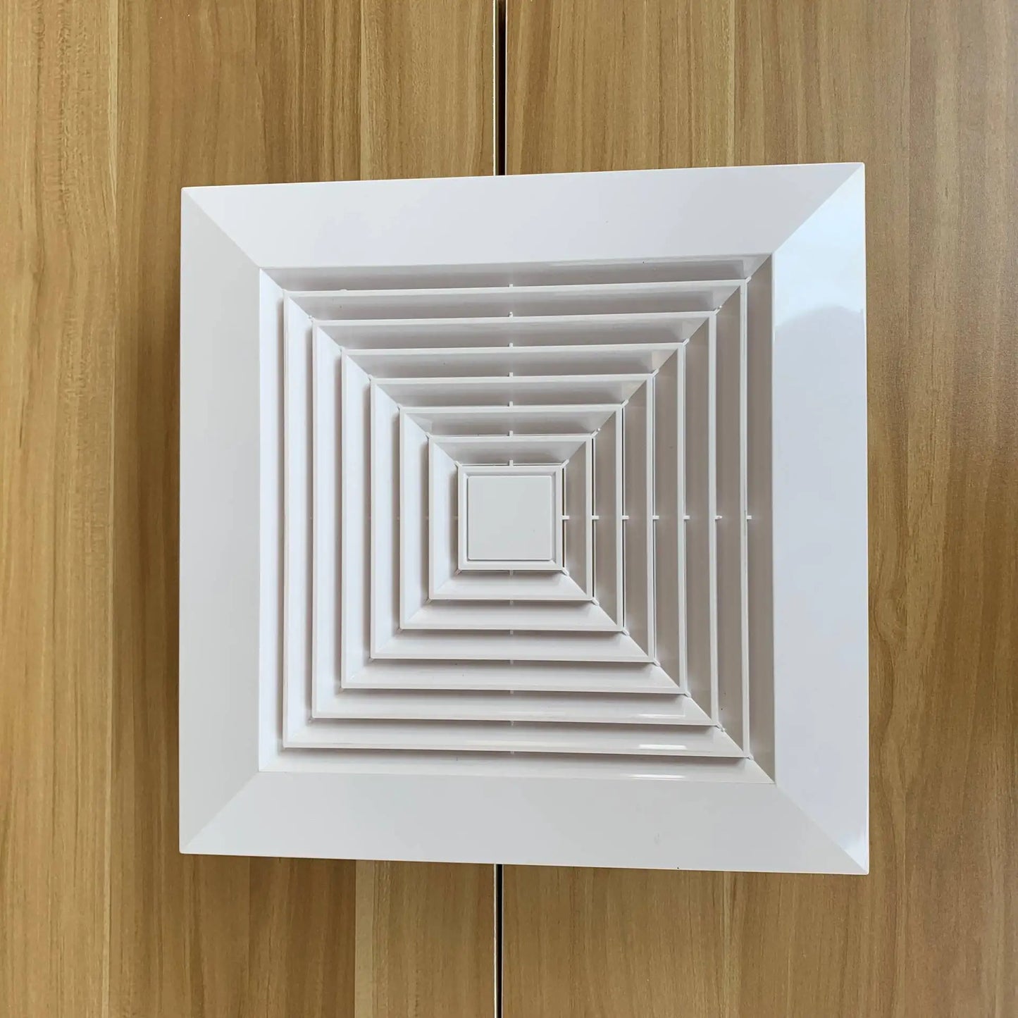 ABS Square Air Conditioner Diffuser - Ceiling Vent Outlet for Duct Exhaust and Ventilation Hood