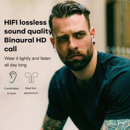 Pro 6 TWS Bluetooth Earphones – Wireless Noise Cancelling Headset with Mic, Pro6 Earbuds for iPhone