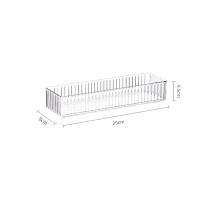 Unlimited Desk & Drawer Organizer Set – Clear Plastic Storage Boxes for Bathroom, Makeup & Kitchen