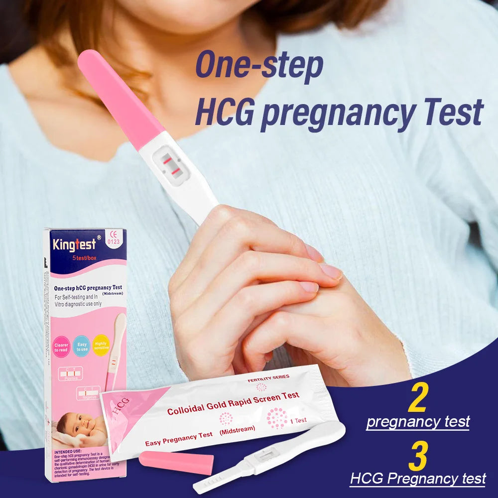 Pregnancy Test Strips – Early Detection HCG Test for Women, Over 99% Accurate, 5 Count