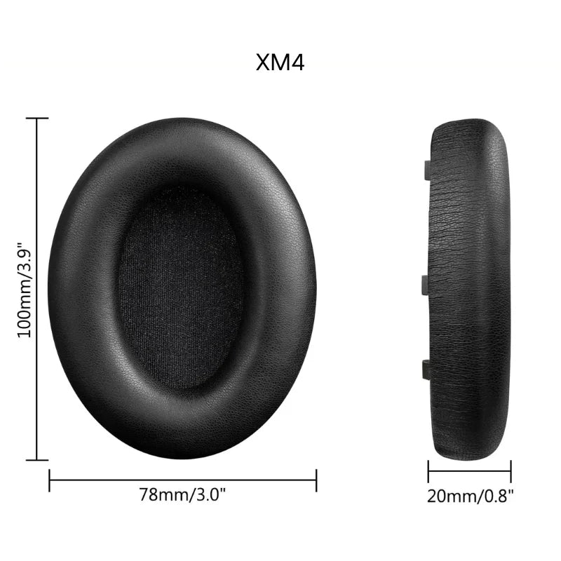 Replacement Memory Foam Ear Pads & Leather Case for Sony WH-1000XM2/3/4/5 Headphones