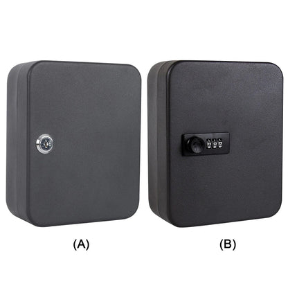 Wall-Mounted Key Cabinet with Lock & Code – 20 Key Organizer & Locking Key Holder Box