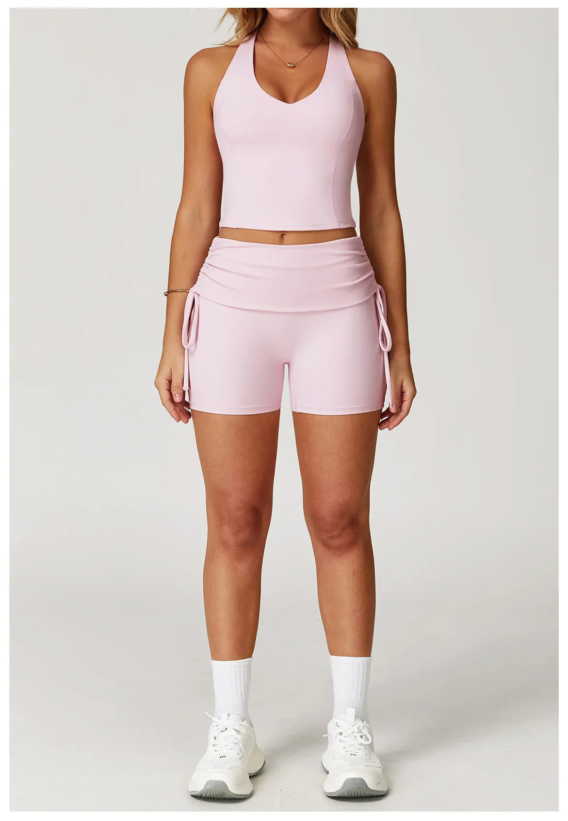 Women’s 2-Piece Tracksuit Yoga Set – High Waist Leggings & Sports Bra for Gym, Fitness & Athletic Wear