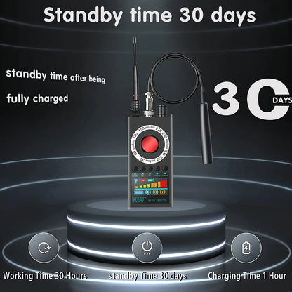 K19+ Hidden Camera & Bug Detector – RF Signal, GSM, GPS Tracker & Audio Surveillance Finder for Anti-Spy Security