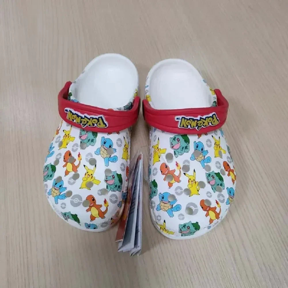 Pokemon Hole Sandals - Pikachu, Squirtle & Charmander Kawaii EVA Anime Slippers, Summer Beach Shoes for Kids, Perfect Gift