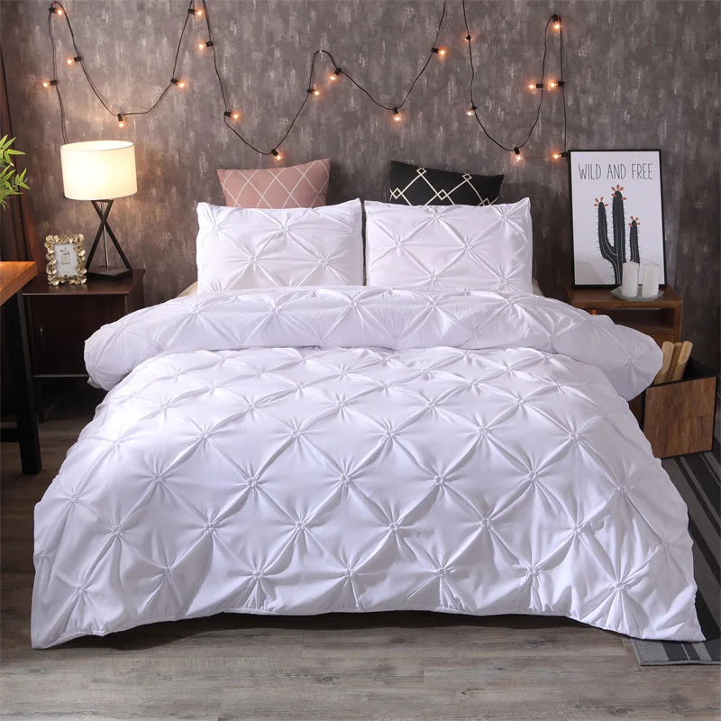 Queen 3-Piece Comfort Set – Gray Bed in a Bag Bedding Set with Duvet Cover & Pillowcases (No Comforter)