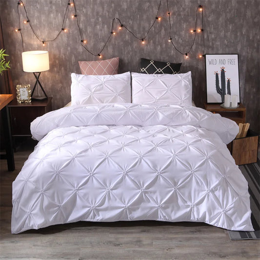 Queen 3-Piece Comfort Set – Gray Bed in a Bag Bedding Set with Duvet Cover & Pillowcases (No Comforter)