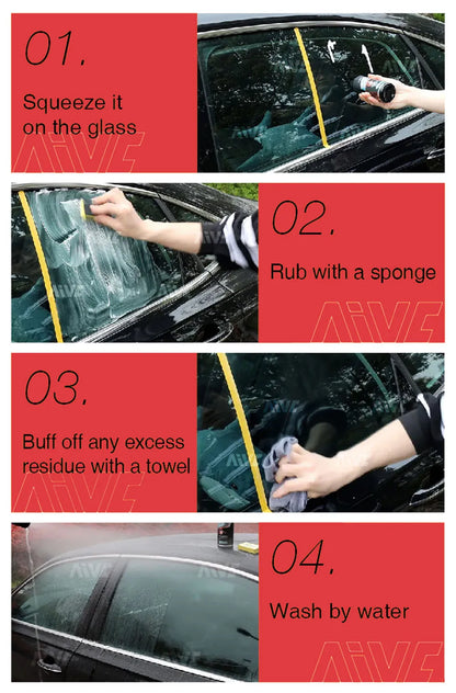 Car Glass Oil Film Remover Paste — Clear Vision Windshield Coating Cleaner