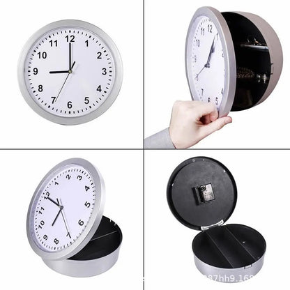 Secret Wall Clock with Hidden Compartment – Safe Box for Cash, Jewelry & Valuables (Home/Office Decoration)