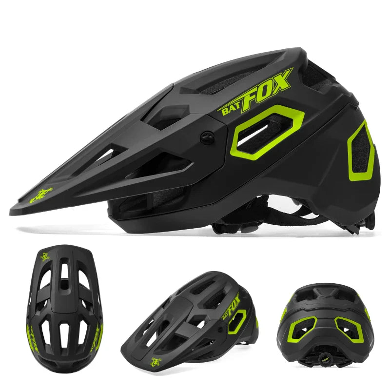 BATFOX MTB Cycling Helmet — Integrally-Molded Mountain Bike Helmet for Speed & Safety
