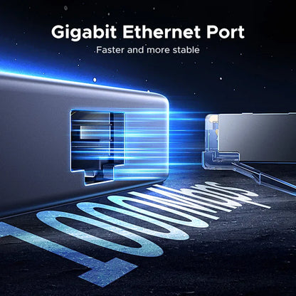 UGREEN 7-in-1 USB-C Hub – 4K HDMI, USB 3.0, RJ45 Gigabit Ethernet Docking Station for MacBook & Laptops