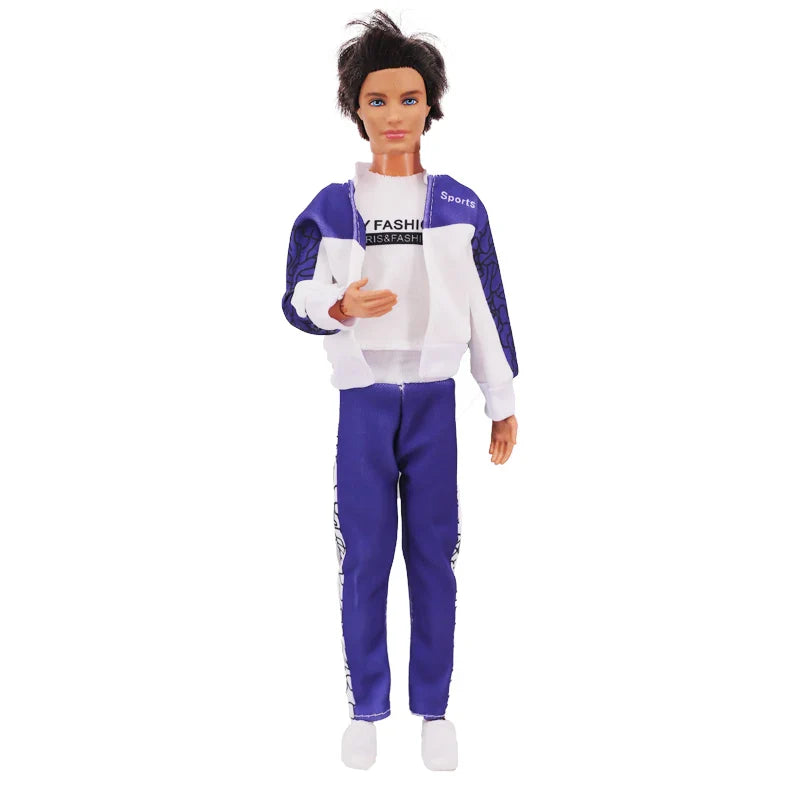 1/6 Boyfriend Doll Clothes Set — High-Quality Sparkling Top & Pants with Wool Hat for Ken Dolls