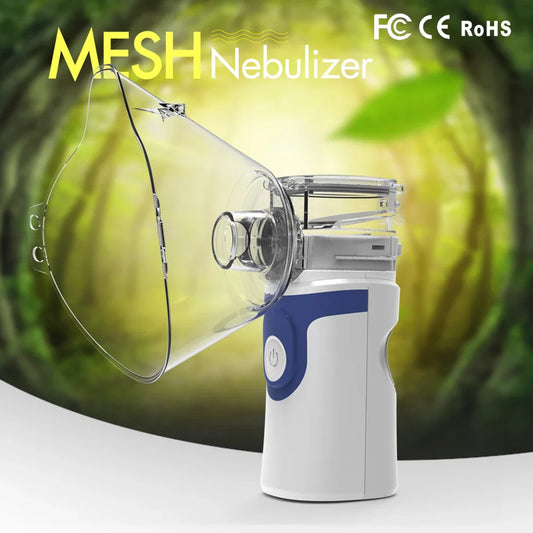 KIUZOU Portable Handheld Medical Nebulizer – Silent Mini Steam Inhaler for Adults & Kids, Asthma & Nasal Humidifier