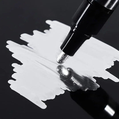 3/2/1PCS Chrome Mirror Marker Pen 2mm – DIY Gold & Silver Permanent Paint Pen for Touch-Up, Model Painting & Marking