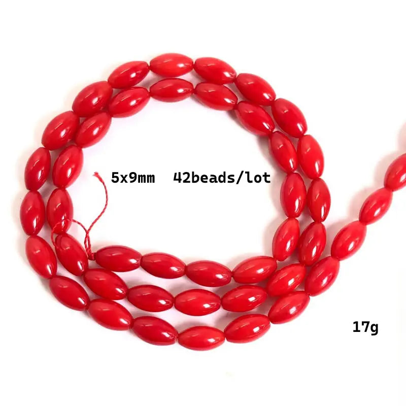 Natural Cylindrical Coral Beads – Irregular Loose Jewelry Making Beads for DIY Bracelets, Necklaces & Charm Accessories
