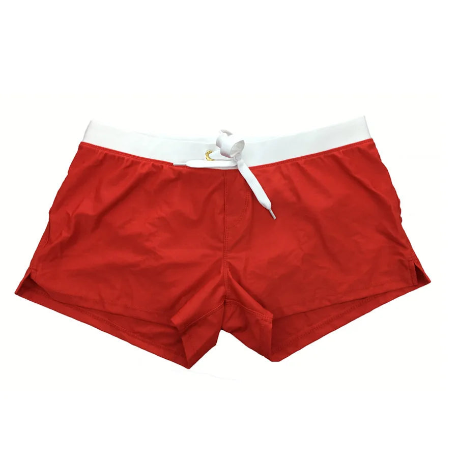 Men’s Quick-Dry Swim Trunks - Back Pocket Beach Boxer Shorts for Summer Swimming