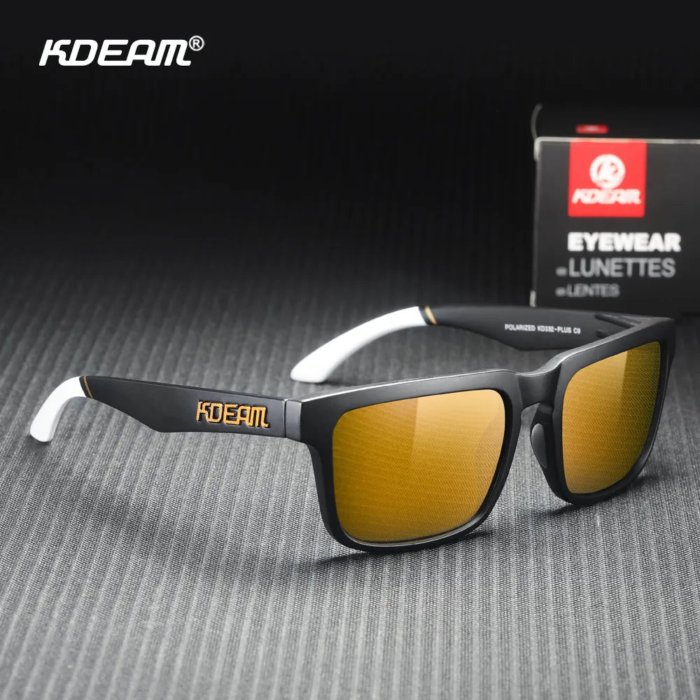 KDEAM Plus Size Polarized Sunglasses – 64mm Wide Fishing & Driving Glasses with Night Vision for Men