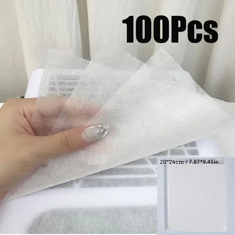 100–1000PCS Lint-Free Cotton Pads – Professional Nail Wipes for Gel Polish Removal & Nail Art Cleaning