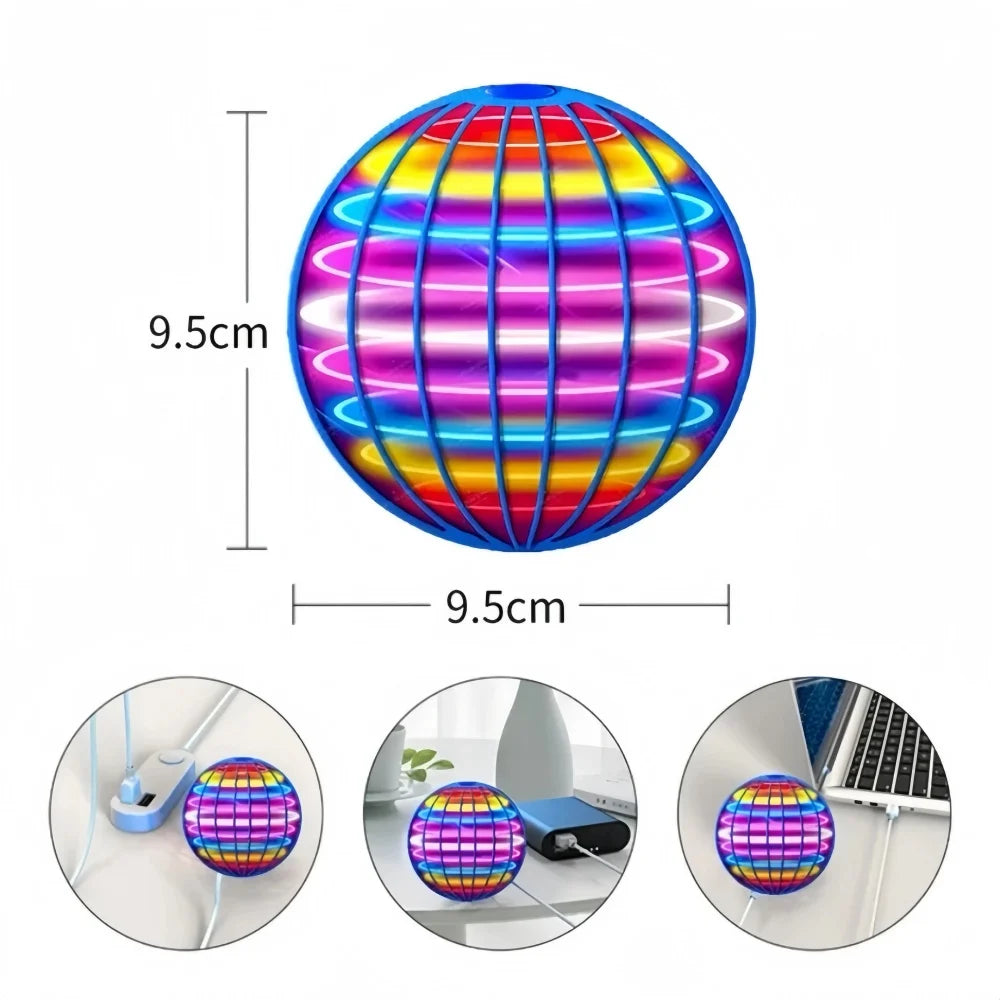 Flying Ball Boomerang LED Toy — Flyorb Magic Drone Hover Spinner, Fun Fidget Toy for Kids & Family Gift