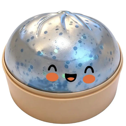 Realistic Giant Dumpling Squishy Toy – Soft TPR Bamboo Steamer Fidget Stress Relief & Creative Gift