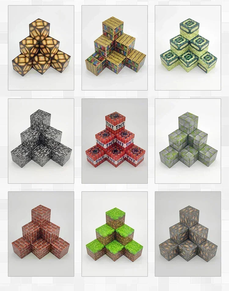 2025 DIY Magnetic Building Blocks – 10-300pcs Mini Puzzle Set for Kids Birthday Gifts