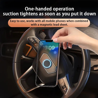 Gravity-Defying Magnetic Car Phone Holder Mount - Secure Suction Support Bracket for All Phones, GPS - No Gravity, No Worries!