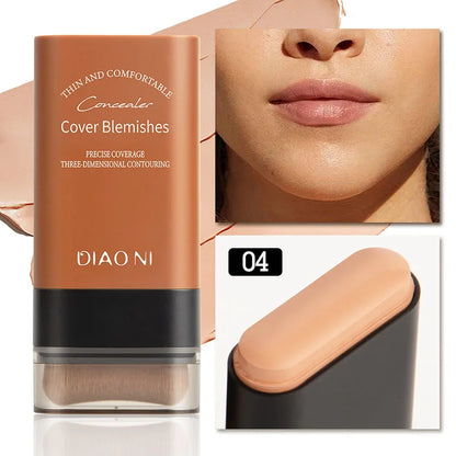 Eraser Foundation Stick – Velvet Moist Long-Lasting Liquid Concealer for Flawless Face Makeup