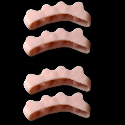 2Pc Silicone Toe Separator — Foot & Toe Spreader for Hallux Valgus, Bunion Correction & Toe Straightening