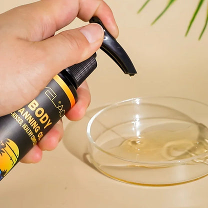 MELAO Tanning Oil Tan Intensifier — Fast Dark Tan Formula with Ultra Moisturizing Oils for Hydrated Skin