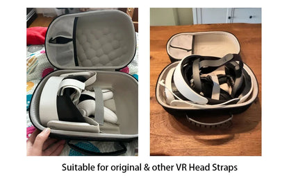 Hard Carrying Case for Meta Quest 3/3S & Oculus Quest 2 — BOBOVR / Kiwi Design Compatible Travel Storage Bag