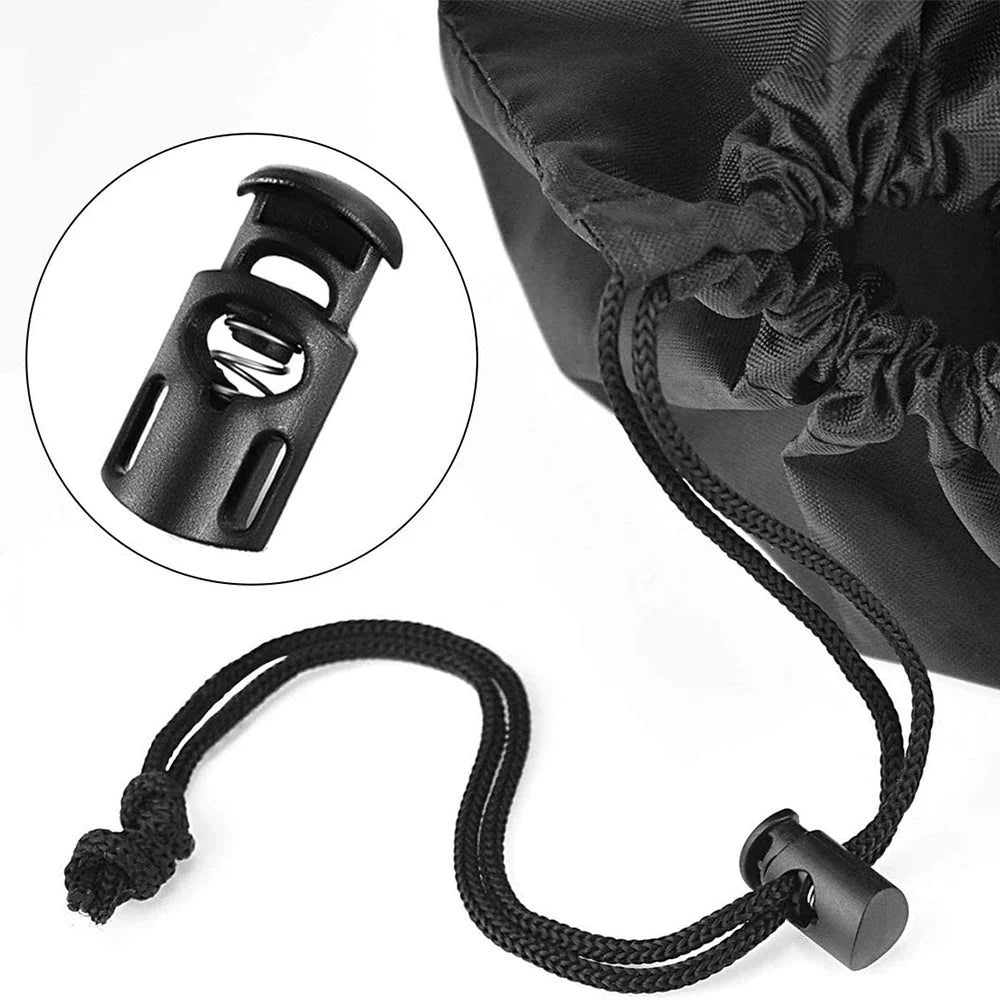 50pcs Plastic Cord Lock Toggle – DIY Spring Stopper for Lanyards, Drawstrings, Shoelaces & Clothing