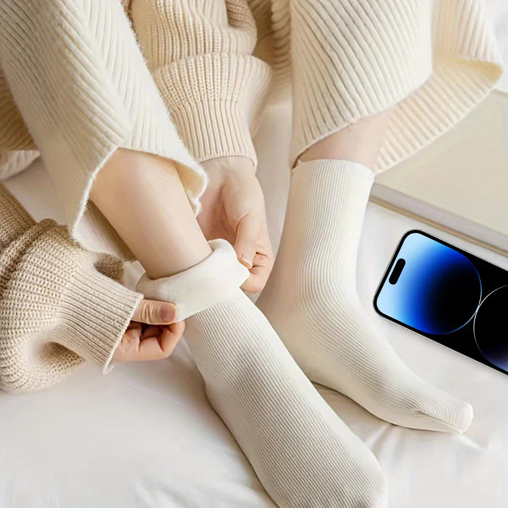 5/10/20 Pairs Women’s Winter Warm Socks — Thick Thermal Cashmere Wool Short Socks for Boots & Home