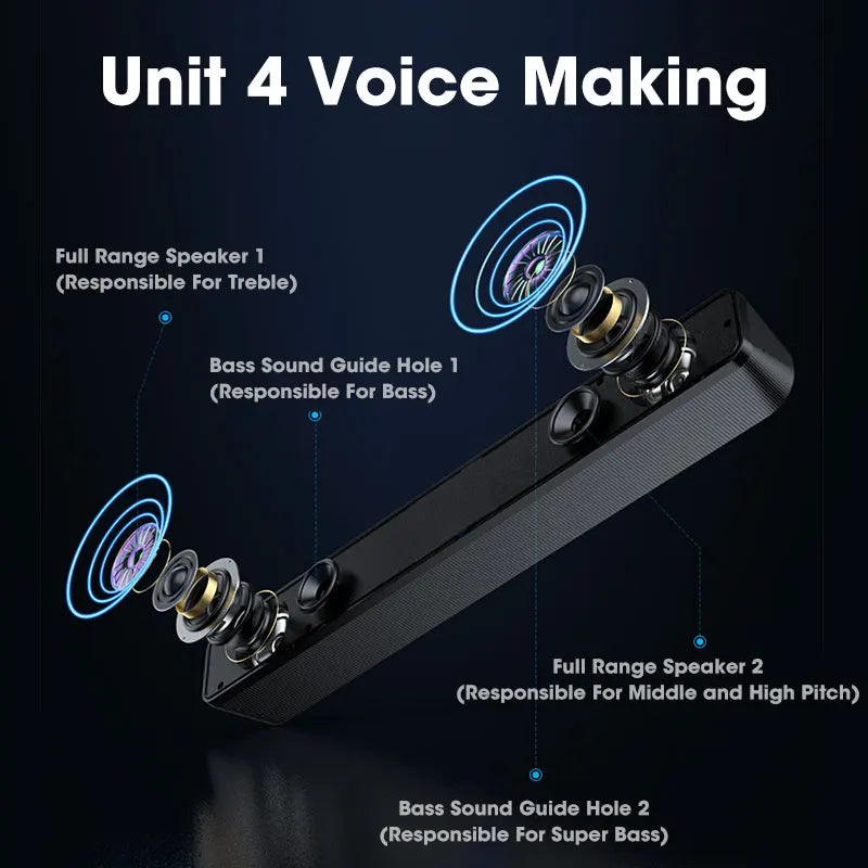 High-Quality Desktop Bluetooth & Wired Microphone - Dual-Purpose Speaker with High Volume