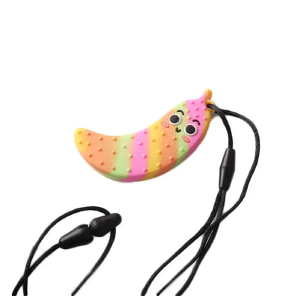 BPA-Free Silicone Baby Teether – Cartoon Sensory Chew Pendant Necklace for Newborns, Autism & ADHD Teething Care