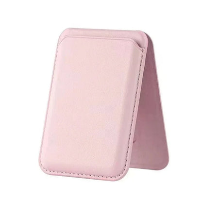 Strong Magnetic Leather Wallet with Hidden Stand – MagSafe Case & Card Holder for iPhone 13, 14, 15 Pro Max