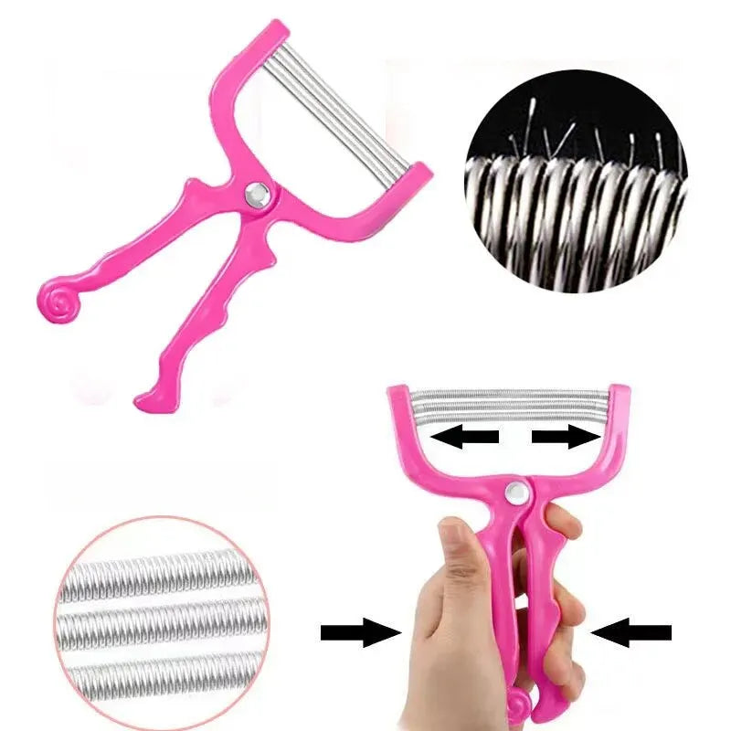 Manual Facial Hair Remover Epilator – Beauty Shaving & Threading Tool for Women