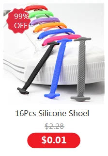 No-Tie 8MM Flat Elastic Shoelaces – Quick Sneakers Laces for Kids & Adults, Shoe Accessories