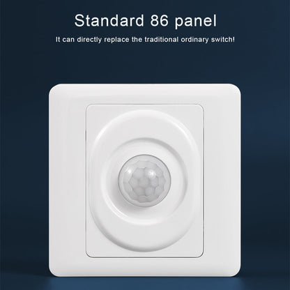 AC 220V LED PIR Motion Sensor Light Switch, Infrared Human Detection, Auto On/Off for Corridor & Staircase