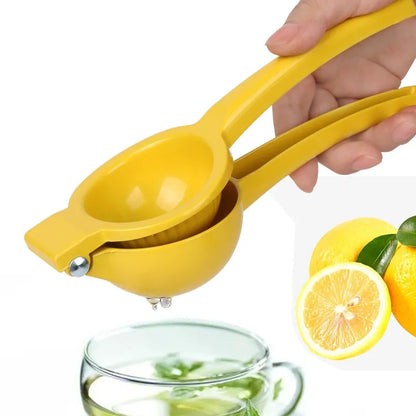 Aluminum Alloy Manual Lemon Squeezer - Hand-Pressed Orange Fruit Juicer for Home Use - Portable and Practical Kitchen Tool