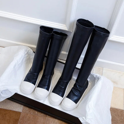 Women’s Over The Knee Winter Boots - Sexy Thigh High Casual Black Boots for Autumn & Winter Wear