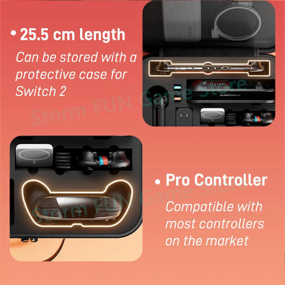 All-in-One 2025 Switch 2 Large Storage Case – Waterproof EVA Hard Carrying Bag for Mario Accessories