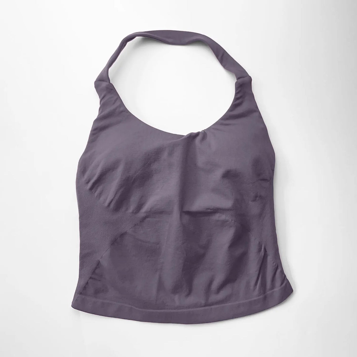 NCLAGEN Women’s Gym Halter Top - Longline Strappy Padded Tank for Yoga, Fitness, Running & Activewear Workouts
