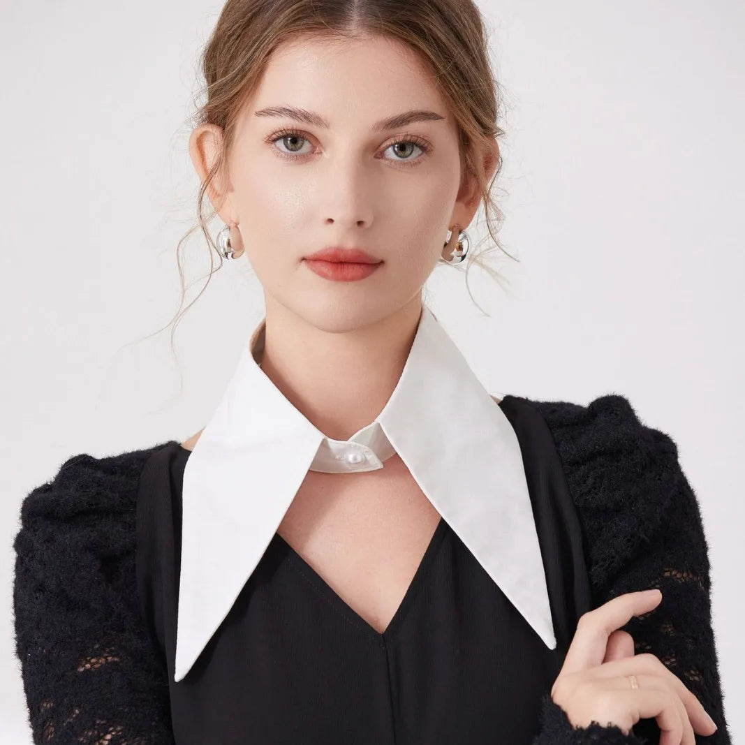 Hot-Selling Solid Color Fake Collar Decoration – Creative All-Match Fashion Detachable Shirt Collar Accessory for Stylish Look
