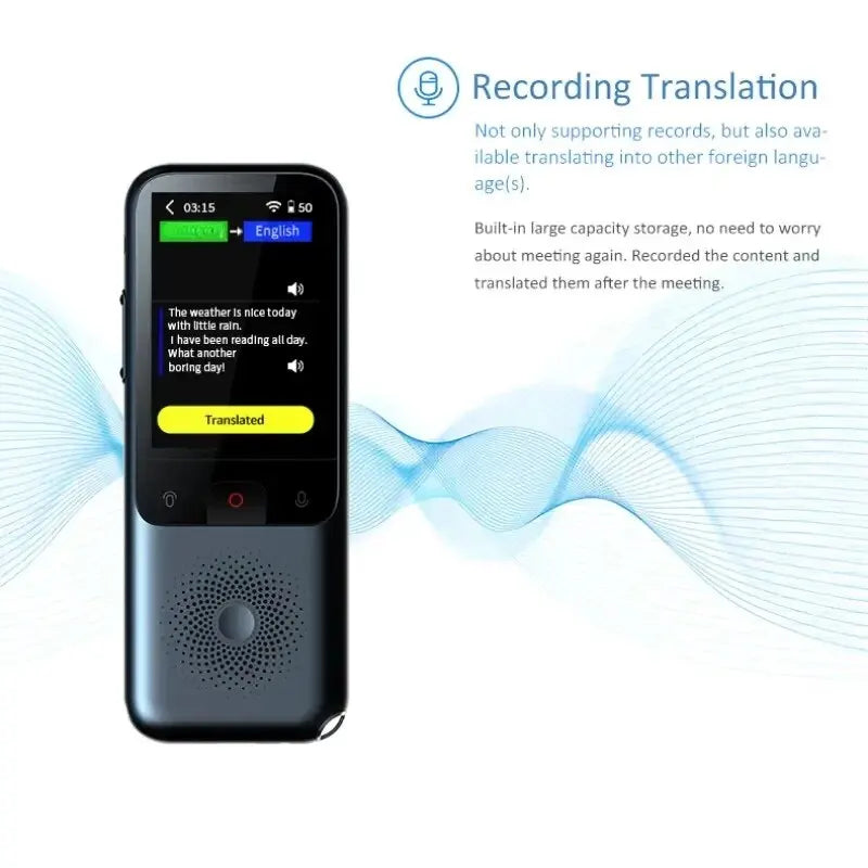 HONGTOP T11 Translation Camera Device | Real-Time Smart Voice Photo Translator | 1500mA | 138 Languages | Portable Text Voice Translator
