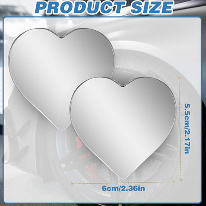 2pcs 360° Adjustable Car Blind Spot Mirrors – HD Convex Rear View Mirror for SUV & Parking