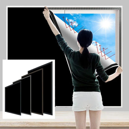 Customized 100% Blackout Curtain — Self-Adhesive Portable Window Shades for Home, Bedroom & Travel