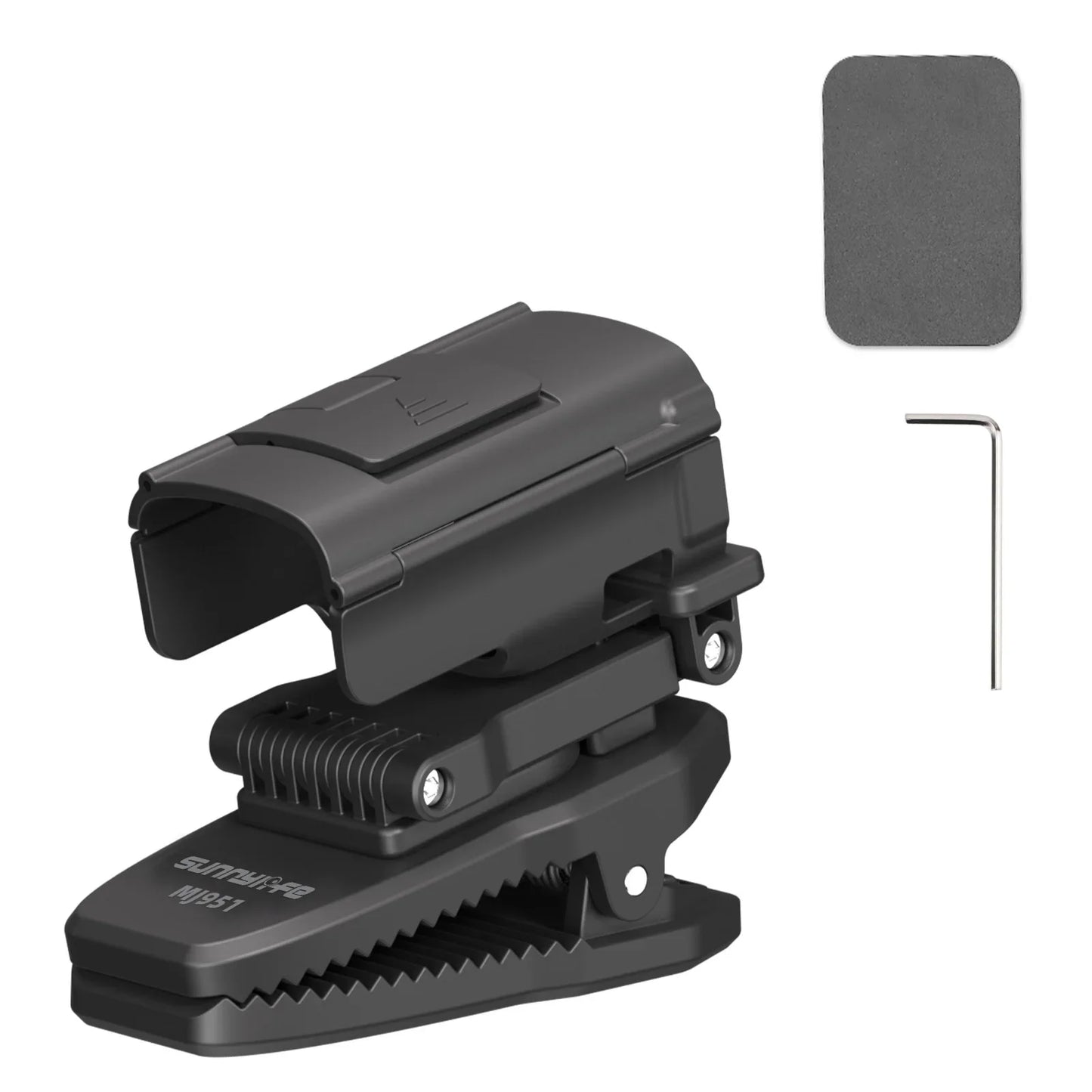 SUNNYLIFE Backpack Clip Mount for DJI Pocket 3 – Extendable Rotatable Magnetic Holder for Hands-Free Vlogging, Cycling & Travel Recording