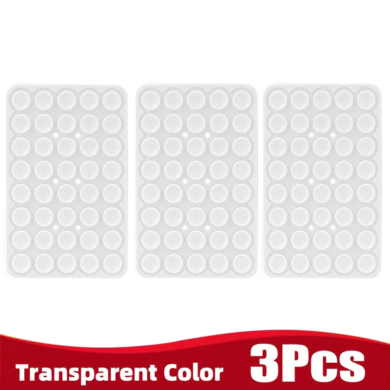 Silicone Suction Cup Phone Holder – Double-Sided, Anti-Slip Mobile Mount, Detachable Rubber Pad for Smartphones