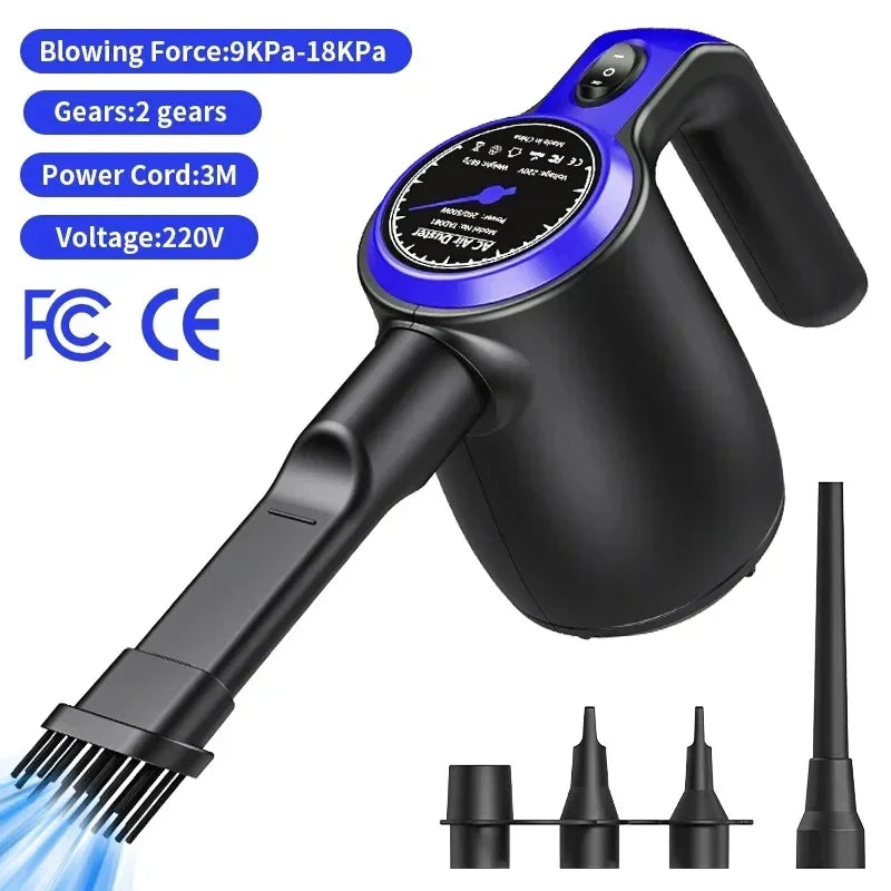 500W Electric Air Duster – Powerful Air Blower for PC, Computer, Keyboard Cleaning | Replaces Compressed Air Spray